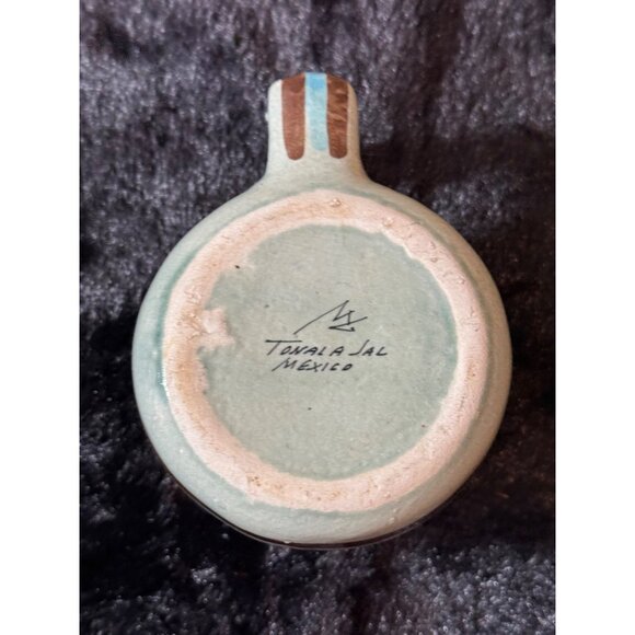 Tonala Pottery Oversized Mugs Geometric & Floral Patterns Set Of 2 - Picture 9 of 10